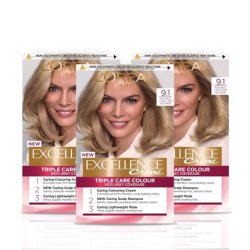 L'Oreal Paris Excellence 91 Light Ash Blonde Hair Color