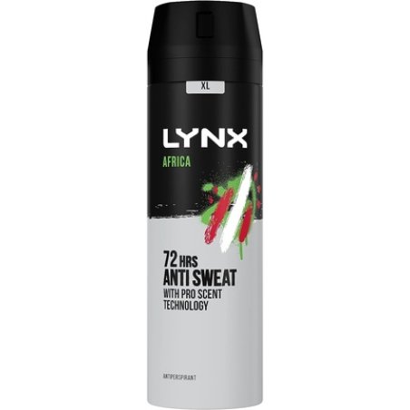 Lynx XL Africa Antiperspirant Deodorant Spray 200ml