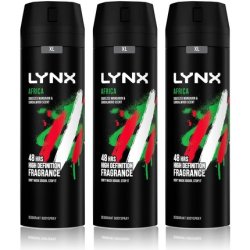 Lynx Africa Men's Fragrance Aluminium Free Body Spray Deodorant 200ml - 2 Month Supply
