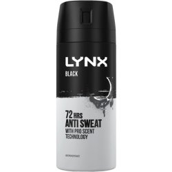 Lynx Black Anti Perspirant Aerosol 150ml
