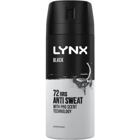 Lynx Black Anti Perspirant Aerosol 150ml