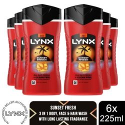Lynx Sunset Fresh Body Wash for Men 225ml