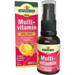 Natures Aid Multivitamin Daily Oral Spray 30ml Natural High Strength Supports Energy Tiredness Fatigue Healthy Immune &