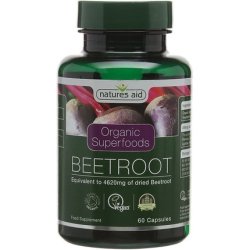 Natures Aid Organic Beetroot Extract 4620mg 60 Capsules - Pack of 2