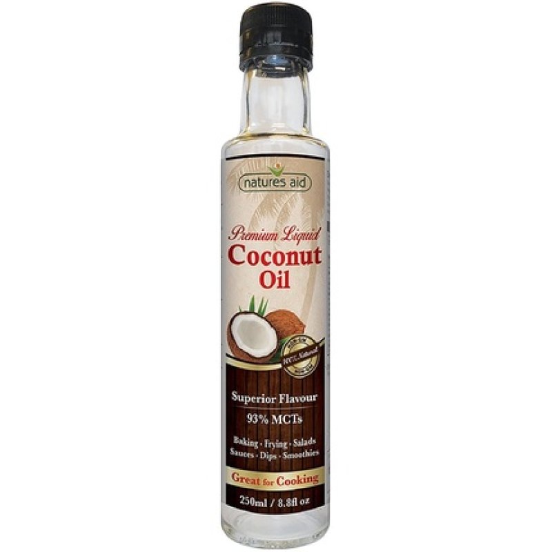 Natures Aid Premium Liquid Coconut Oil 250ml