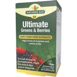 Natures Aid Ultimate Greens & Berries 60 Capsules