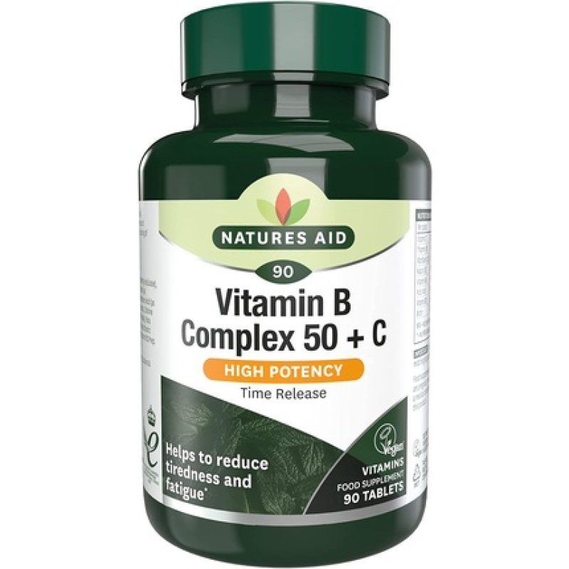 Naturen Vitamin B Complex C High Potency with Vitamin C 90 Tablets