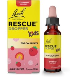 Rescue Remedy Kids Dropper 10ml Strawberry for Calm Days Comfort Reassurance Natural Emotional Wellness Day Support