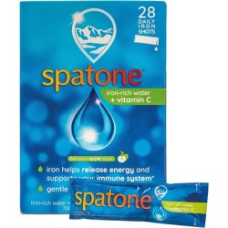 Spatone Natural Liquid Iron Supplement Apple Flavour with Vitamin C 28 Sachets
