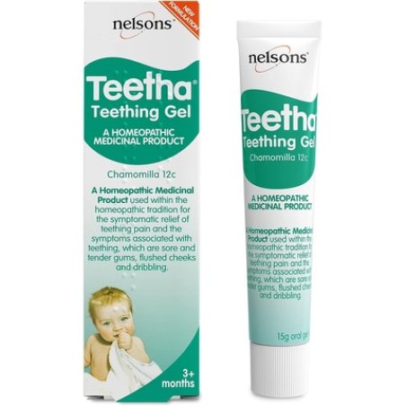 Nelsons Teething Gel Baby Teetha Soothing Metabolic Action for Babies' Teething Symptoms 15g