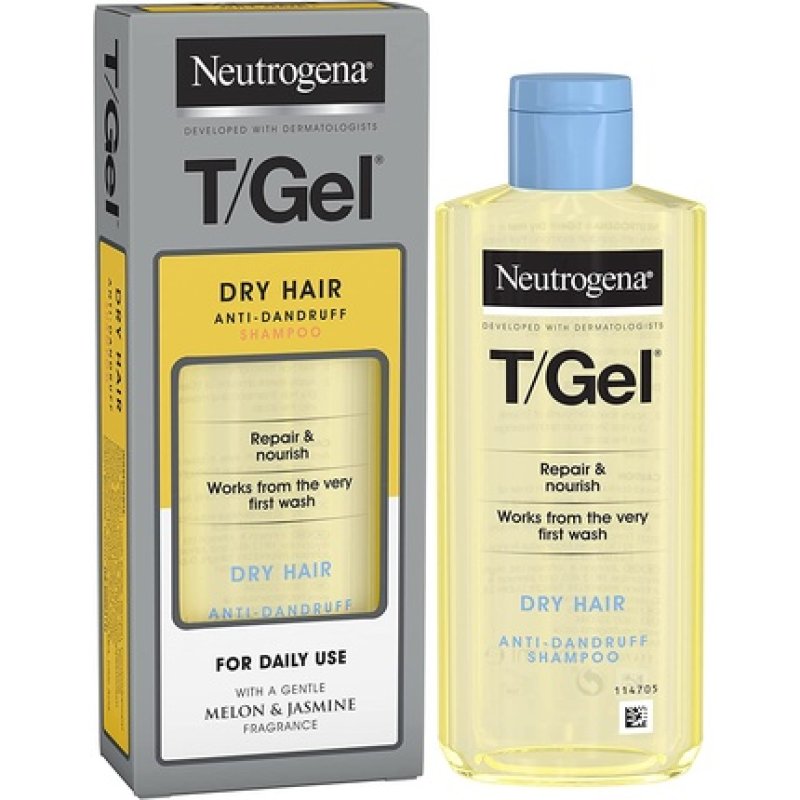 Neutrogena T/Gel Anti-Dandruff Shampoo for Dry Hair with Jasmine 250ml