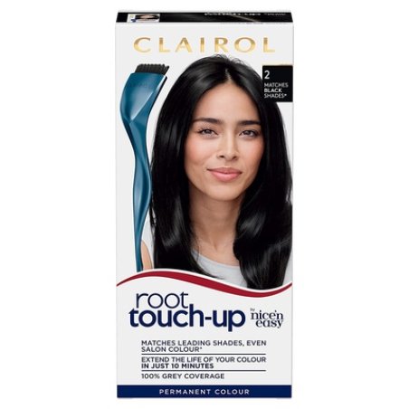 Clairol Nice'n Easy Root Permanent Hair Color Black 2 Black