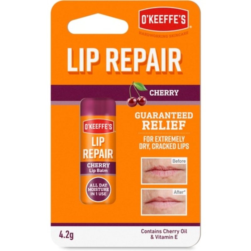 O'Keeffe's Lip Repair Cherry 42g For Extremely Dry Cracked Lips