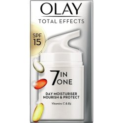 Olay Total Effects 7-In-1 Anti-Aging Moisturizer with SPF15 Niacinamide Vitamin C and E 50ml