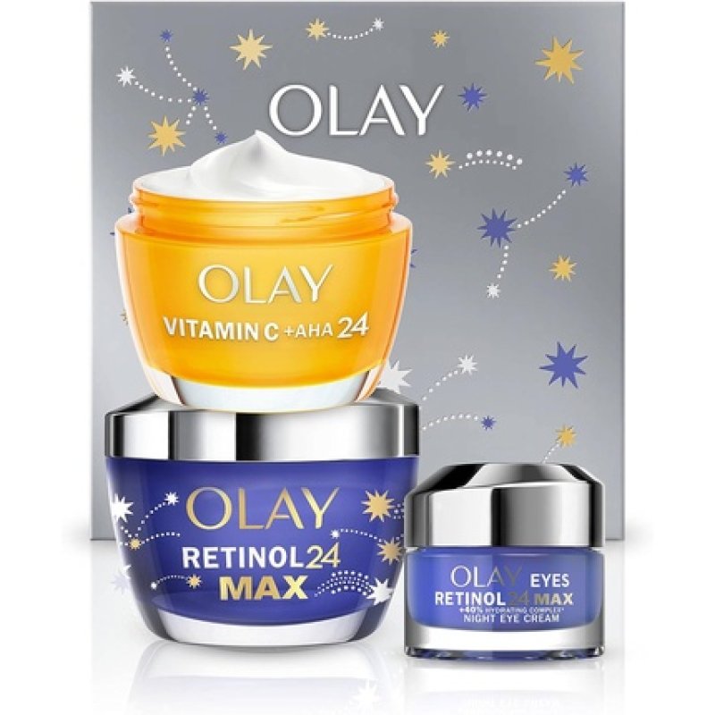 Olay Moisturizer Gift Box Women's Skin Care Sets & Kits Vitamin C Aha 24 Face Cream 50ml Retinol 24 Max Night Cream