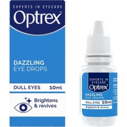 Optrex Dazzling Eye Drops for Dull Eyes Brightens and Revives 10ml