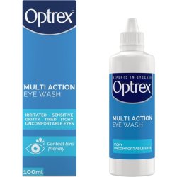 Optrex Multi Action Eye Wash For Irritated Tired Uncomfortable Eyes 100ml