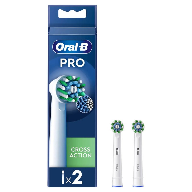 Oral-B CrossAction 2 pièce(s) Blanc