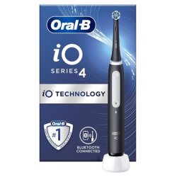 Oral-B iO4 Electric Toothbrush for Adults Christmas Gifts for Women/Men 1 Toothbrush Head 4 Modes with Teeth Whitening