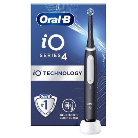 Oral-B iO4 Electric Toothbrush for Adults Christmas Gifts for Women/Men 1 Toothbrush Head 4 Modes with Teeth Whitening