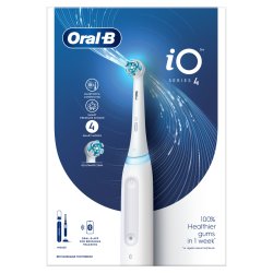 Oral-B iO4 Electric Toothbrush with Brush Head and Travel Case White