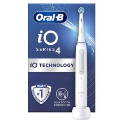 Oral-B iO4 Electric Toothbrush with Revolutionary iO Technology 4 Whitening Modes 1 Brush Head - UK Plug