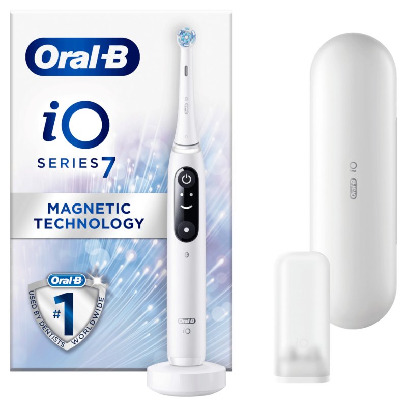 Oral-B iO ORAIO7WH brosse à dents électrique Adulte Brosse à dents rotative Blanc