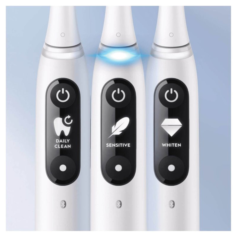 Oral-B iO7 Electric Toothbrush with Magnetic Technology and 5 Modes - White