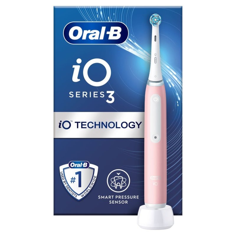Oral-B iO Series 3 Adulte Brosse à dents rotative oscillante Rose
