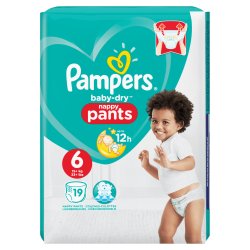 Pampers Baby-Dry 19 Diapers Size 6 16 Kg And