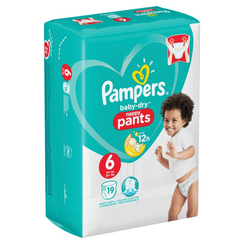Pampers Baby-Dry 19 Diapers Size 6 16 Kg And