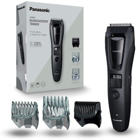 Panasonic ER-GB62 Wet and Dry Electric Hair Beard and Body Trimmer for Men with 40 Cutting Lengths Grey