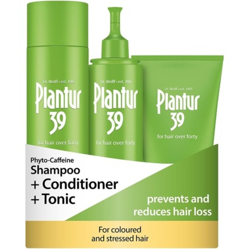 Plantur 39 Caffeine Shampoo, Conditioner, and Tonic for Preventing and Reducing Hair Loss