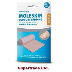 Profoot Moleskin Comfort Padding Sheet Instantly Relieves Friction 7cnx40cm