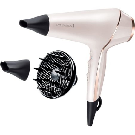 Remington Proluxe Ionic Hairdryer with Styling Shot and Intelligent OPTIHeat Control Settings 2400W Rose Gold