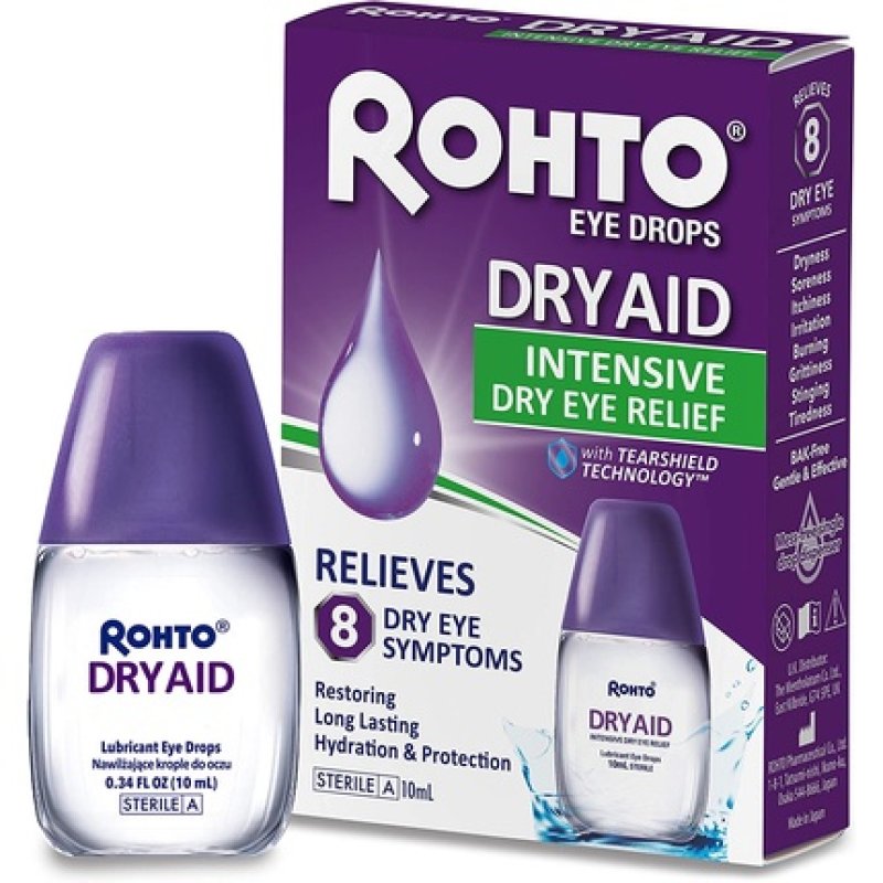 ROHTO Dry AID Intensive Dry Eye Relief Eye Drops Official UK Stockists