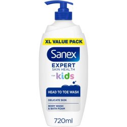 Sanex Expert Skin Health Head to Toe Kids Body Wash 720ml