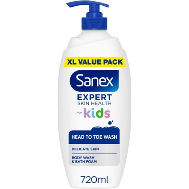 Sanex Expert Skin Health Head to Toe Kids Body Wash 720ml