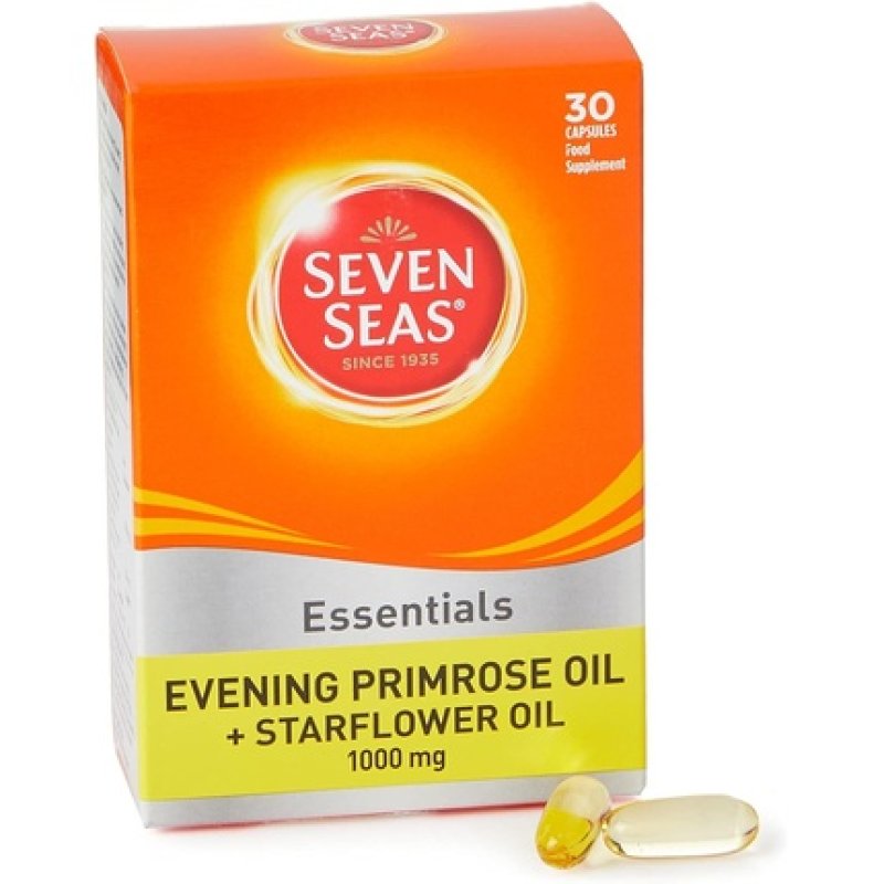 Seven Seas Evening Primrose Once A Day Plus Starflower Oil 1000mg 30 Capsules