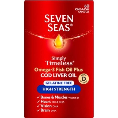 Seven Seas Pure Cod Liver Oil Extra High Strength Capsule 60 Capsules