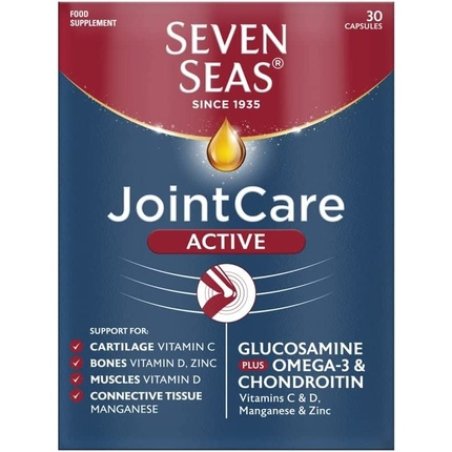 Seven Seas JointCare Active High Strength Glucosamine and Chondroitin Supplements with Omega-3, Vitamin D and C, EPA