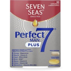 Seven Seas Perfect7 Man Plus Multivitamin With 1000mg Fish Oil 60 High Strength Tablets 250mg Epa & Dha