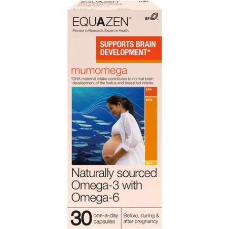 EQUAZEN Mumomega Omega 3 & Omega 6 Supplement Fish Oil for Pregnancy 30 Capsules