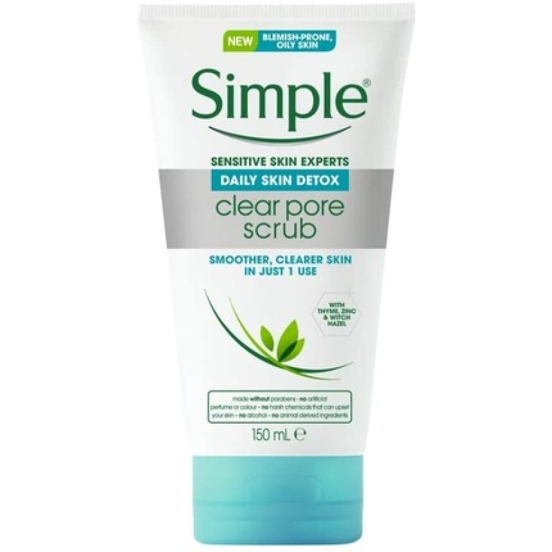 Simple Daily Skin Detox Clear Pore Scrub 150ml