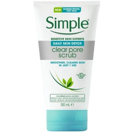 Simple Daily Skin Detox Clear Pore Scrub 150ml