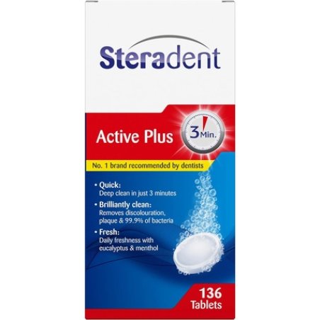 Steradent Denture Cleaning Tablets 136 Pieces