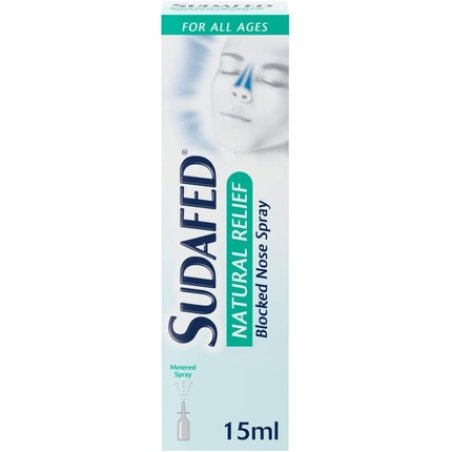 Sudafed Natural Relief Blocked Nose Spray 15ml