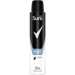 Sure Men Invisible Ice Fresh Anti-Perspirant Aerosol Deodorant for Men 48-Hour Protection 200ml