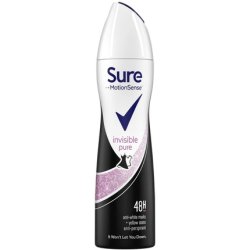 Sure Women Invisible Pure Antiperspirant Deodorant Aerosol 150ml