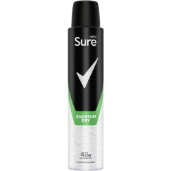 Sure Men Quantum Dry Anti-Perspirant Aerosol Deodorant for Men 200ml